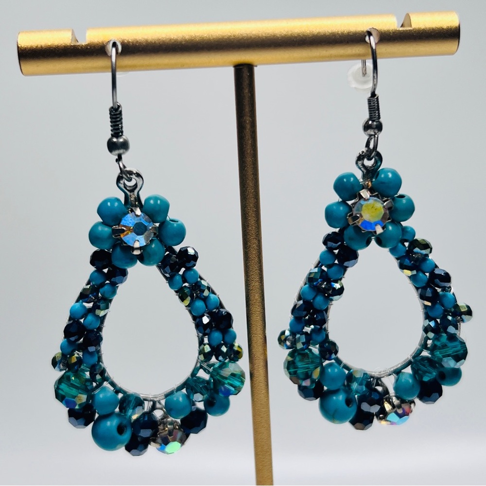 Turquoise Earrings Dangle Angle - image 5